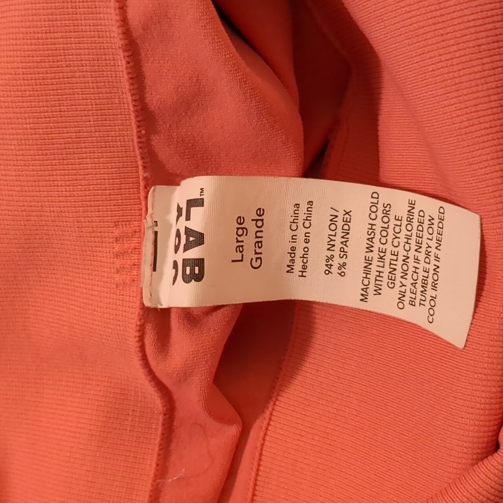 JOY LAB pink and white athletic leggings size L - Picture 7 of 9